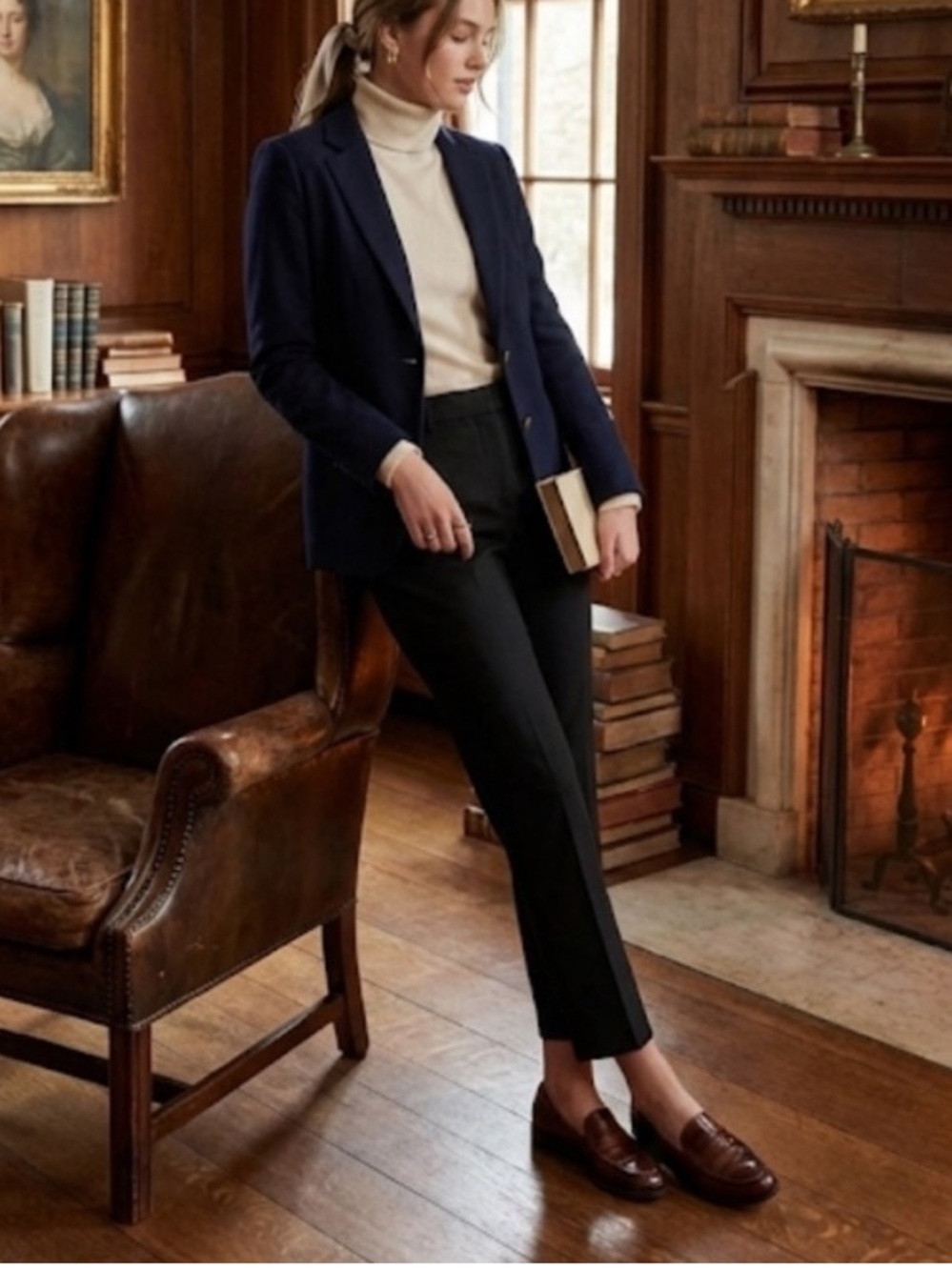 NWT J. Crew High Rise Cameron Pants in Black 6 Tall - Picture 3 of 9